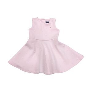 Tommy Hilfiger Baby Pink Stars Fit And Flare Twirl Sleeveless Dress Girls Size 4